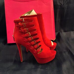 Shoe Dazzle Peep-Toe Heels Size 5.5